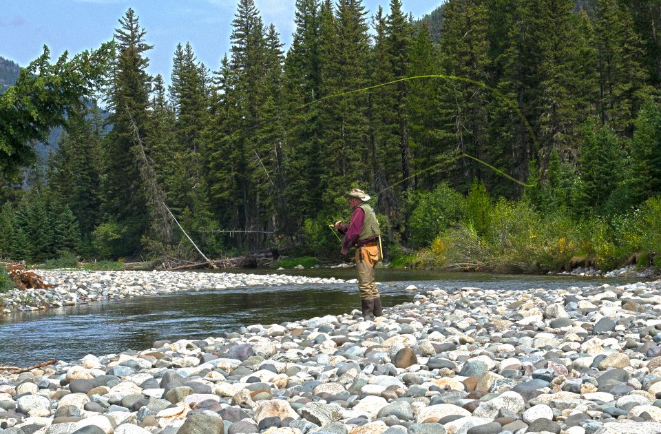 Fly fishing is just one of the activities for guests