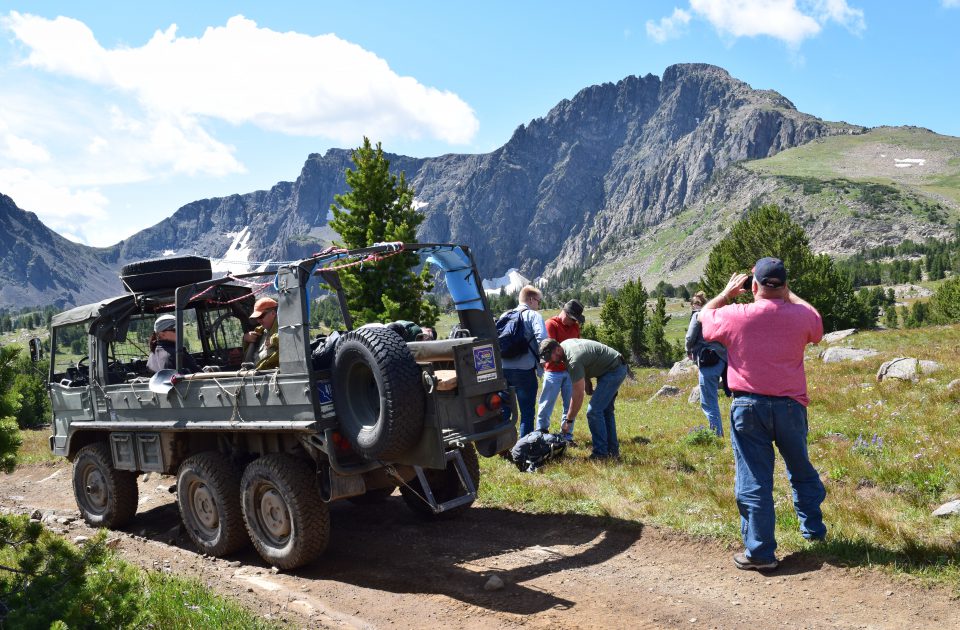 The Pinzgauer offers a unique ride in the wilderness