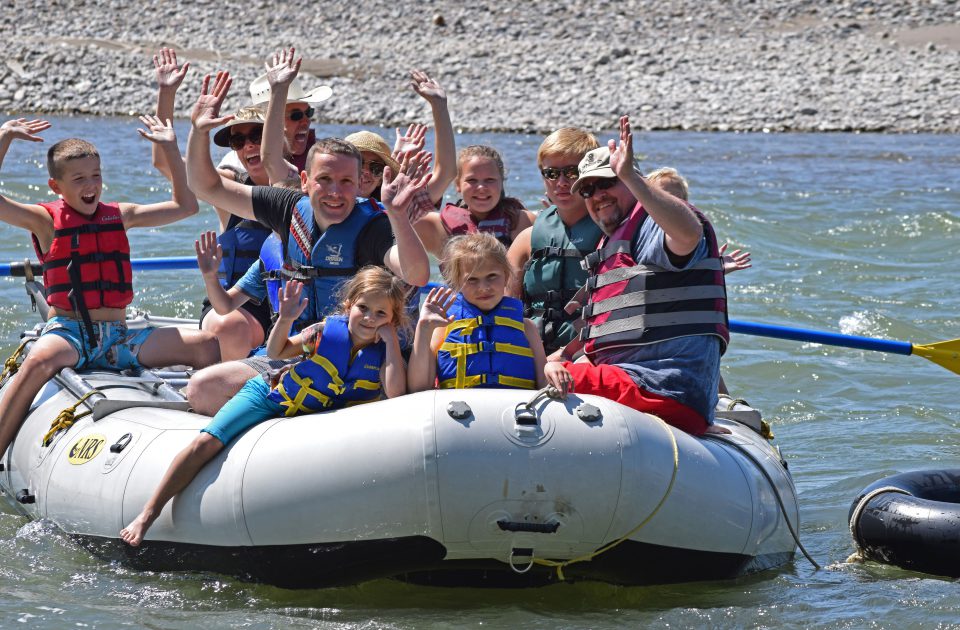 Whitewater rafting near Yellowstone National Park