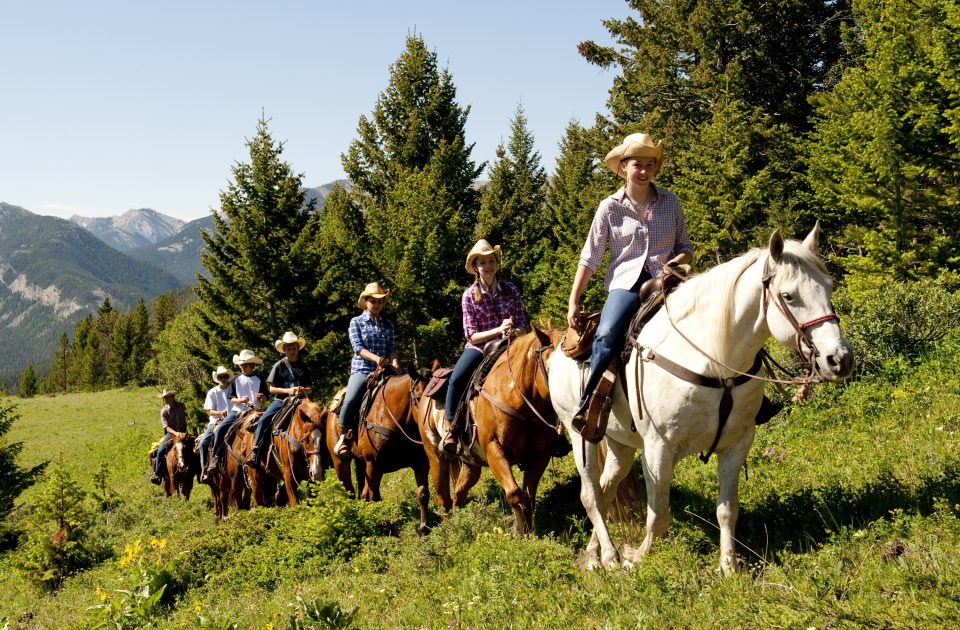 Trail rides are a dialy activitiy at the JJJ Wilderness Ranch