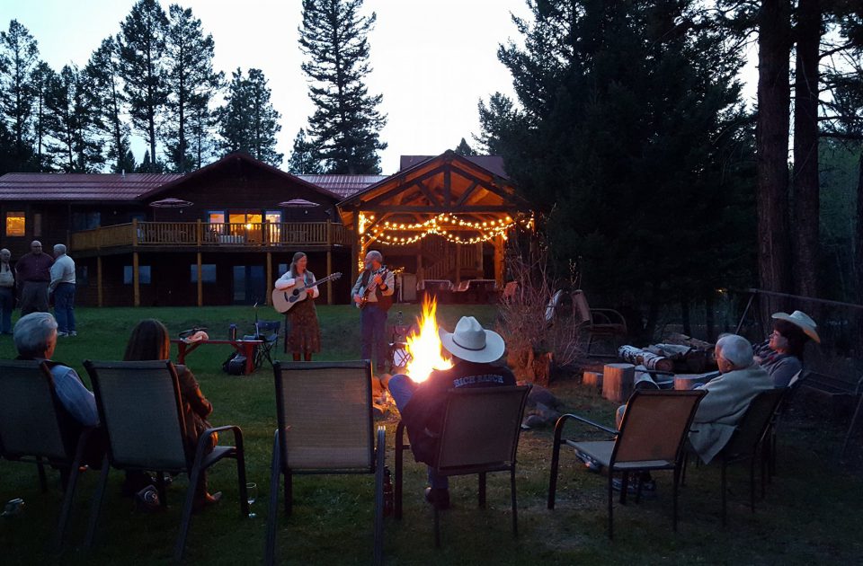 Gather around the Fire at Rich's Montana Guest Ranch