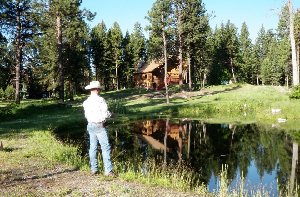 A peaceful day for fishing on a Montana Guest Ranch