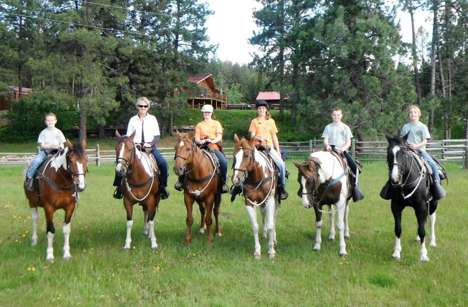 Horseback riding on a Montana dude ranch