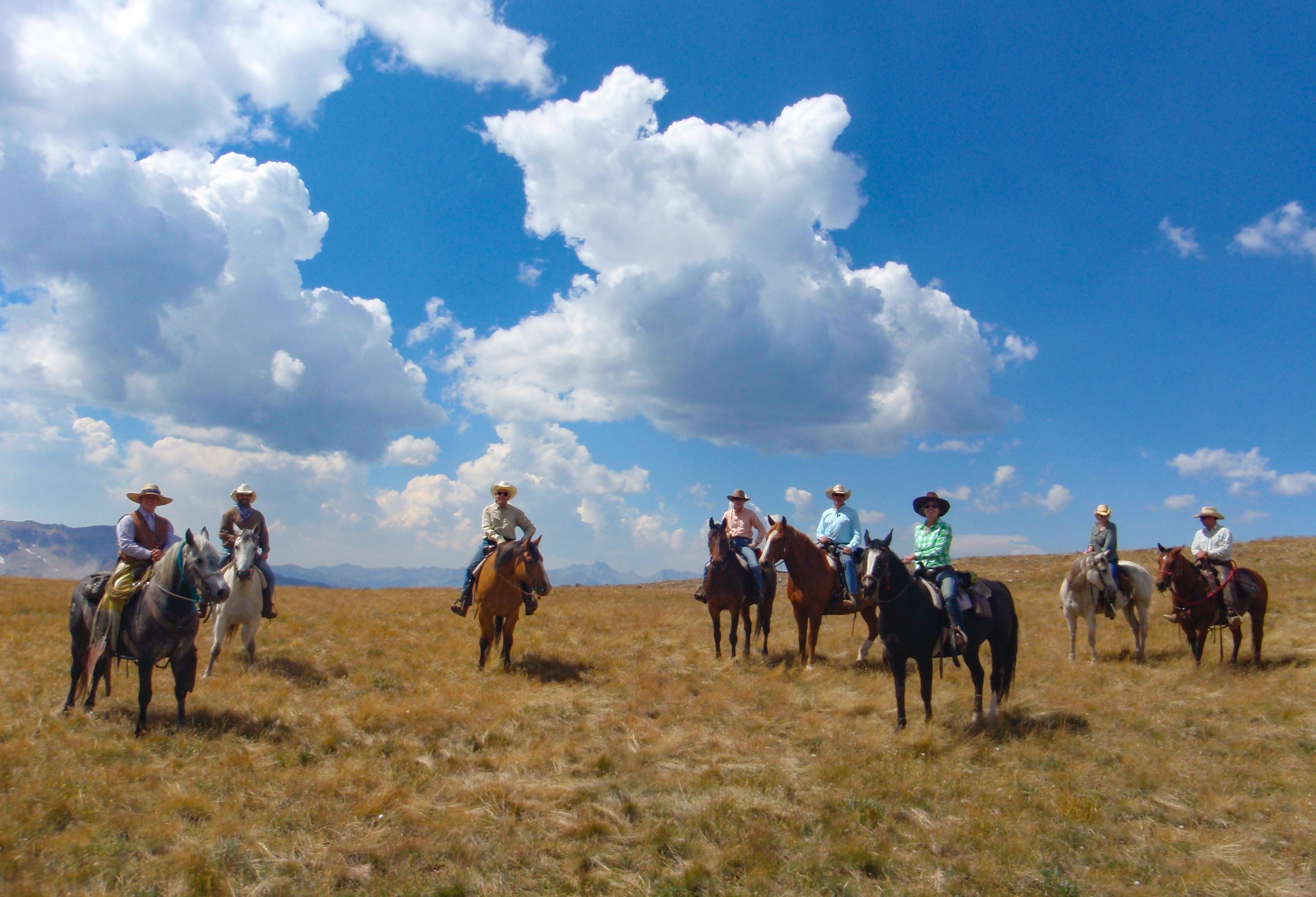 Horseback riding in Montana