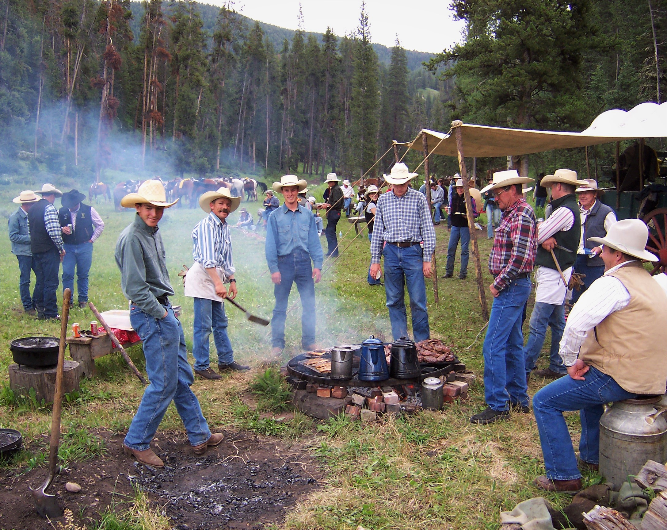 Nothing beats a chuckwagon set up!