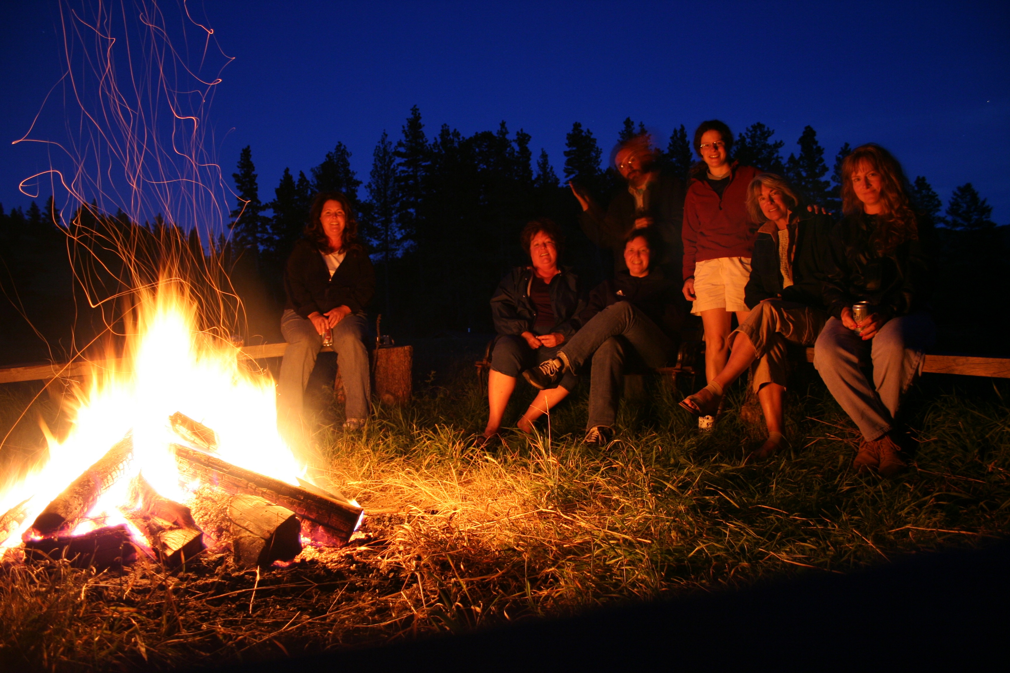 There is no better way to take in those beautiful Montana night's than around a campfire with new friends and old!