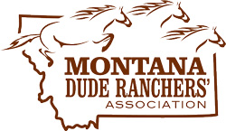 Montana Dude Rancher Association Logo in Brown